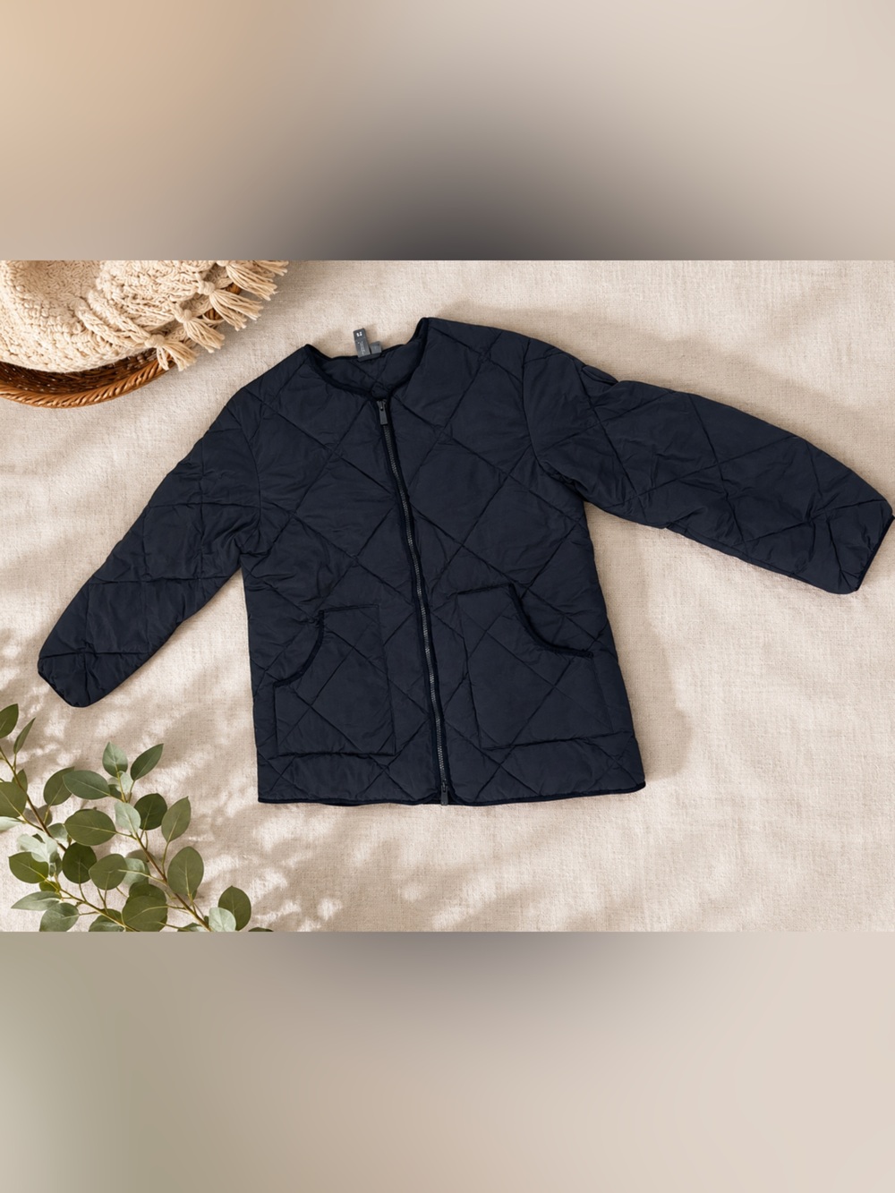 Sweaty Betty Black Quilted Liner Jacket Medium